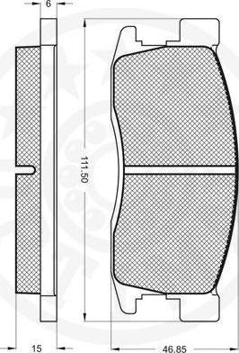 Optimal 9506 - Тормозные колодки, дисковые, комплект autospares.lv