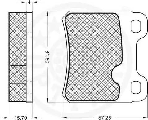 Optimal 9589 - Тормозные колодки, дисковые, комплект autospares.lv