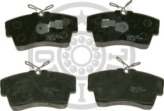 Optimal 9586 - Тормозные колодки, дисковые, комплект autospares.lv