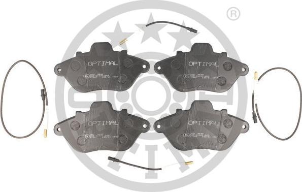 Optimal 9648 - Тормозные колодки, дисковые, комплект autospares.lv