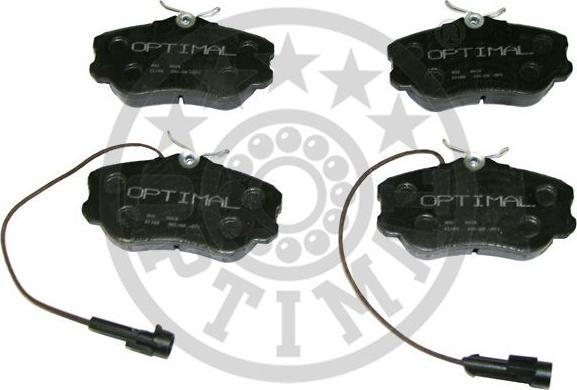 Optimal 9615 - Тормозные колодки, дисковые, комплект autospares.lv