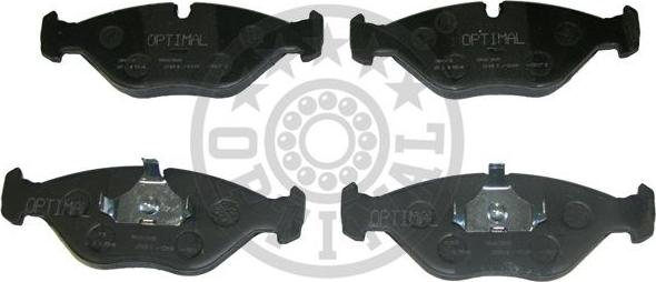 Optimal 9636 - Тормозные колодки, дисковые, комплект autospares.lv