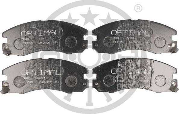 Optimal 9633 - Тормозные колодки, дисковые, комплект autospares.lv