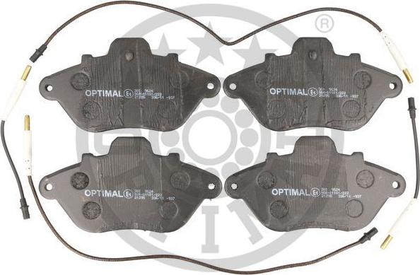 Optimal 9624 - Тормозные колодки, дисковые, комплект autospares.lv