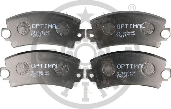 Optimal 9142VA - Тормозные колодки, дисковые, комплект autospares.lv