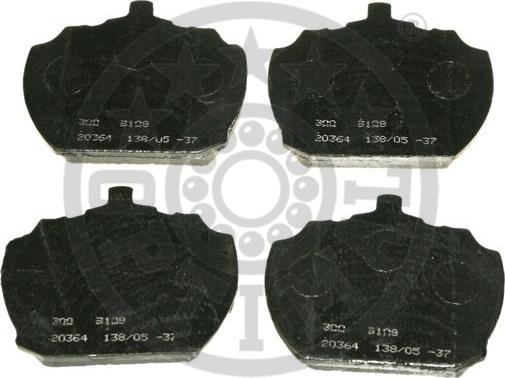 Optimal 9108 - Тормозные колодки, дисковые, комплект autospares.lv