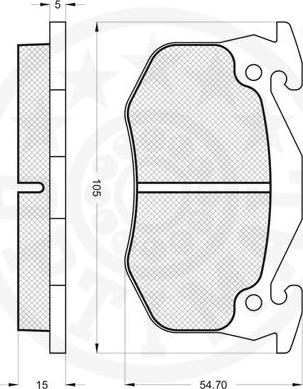 Optimal 9896 - Тормозные колодки, дисковые, комплект autospares.lv