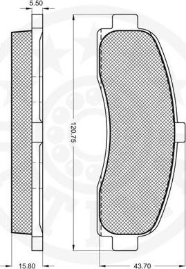 Optimal 9838 - Тормозные колодки, дисковые, комплект autospares.lv