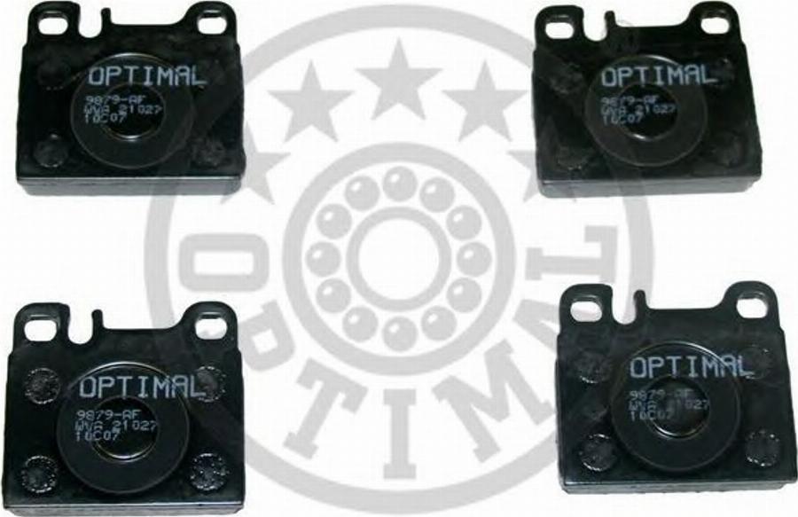 Optimal 9879 - Тормозные колодки, дисковые, комплект autospares.lv