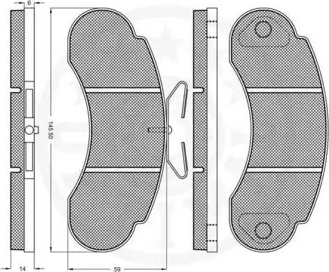 Optimal 9399 - Тормозные колодки, дисковые, комплект autospares.lv