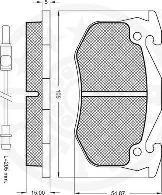 Optimal 9397 - Тормозные колодки, дисковые, комплект autospares.lv