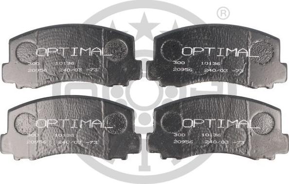 Optimal 9344 - Тормозные колодки, дисковые, комплект autospares.lv