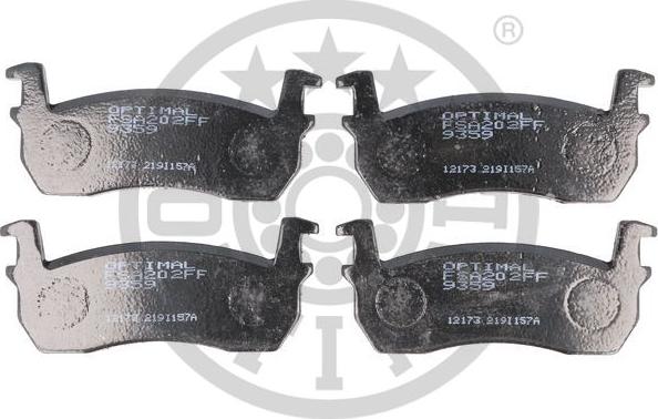 Optimal 9359 - Тормозные колодки, дисковые, комплект autospares.lv