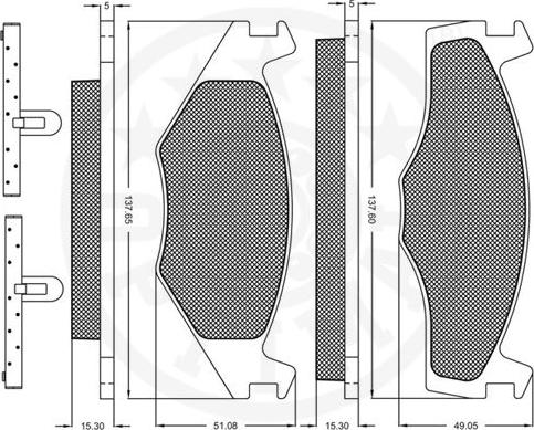 Optimal 9356 - Тормозные колодки, дисковые, комплект autospares.lv