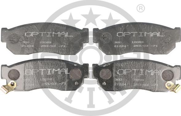 Optimal 9382 - Тормозные колодки, дисковые, комплект autospares.lv