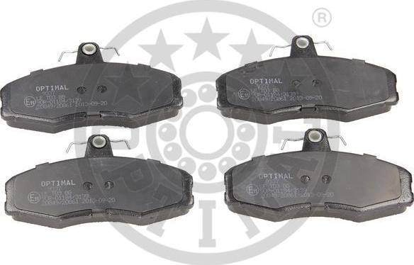 Optimal 9337 - Тормозные колодки, дисковые, комплект autospares.lv