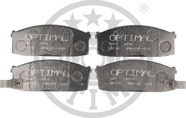 Optimal 9378 - Тормозные колодки, дисковые, комплект autospares.lv