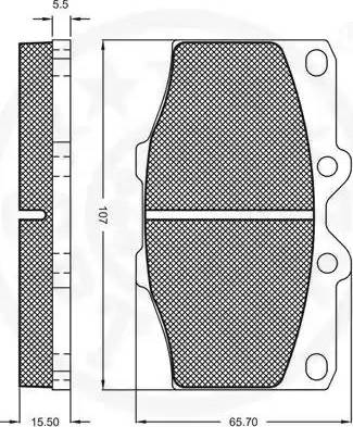 Optimal 9268 - Тормозные колодки, дисковые, комплект autospares.lv