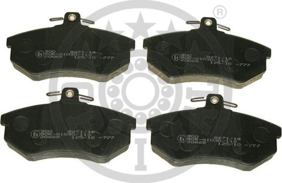 Optimal 9271/16 - Тормозные колодки, дисковые, комплект autospares.lv