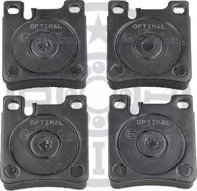 Optimal 9795 - Тормозные колодки, дисковые, комплект autospares.lv