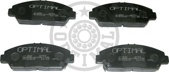 Optimal 9793 - Тормозные колодки, дисковые, комплект autospares.lv