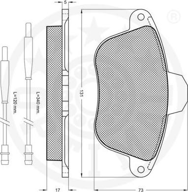 Optimal 9783 - Тормозные колодки, дисковые, комплект autospares.lv