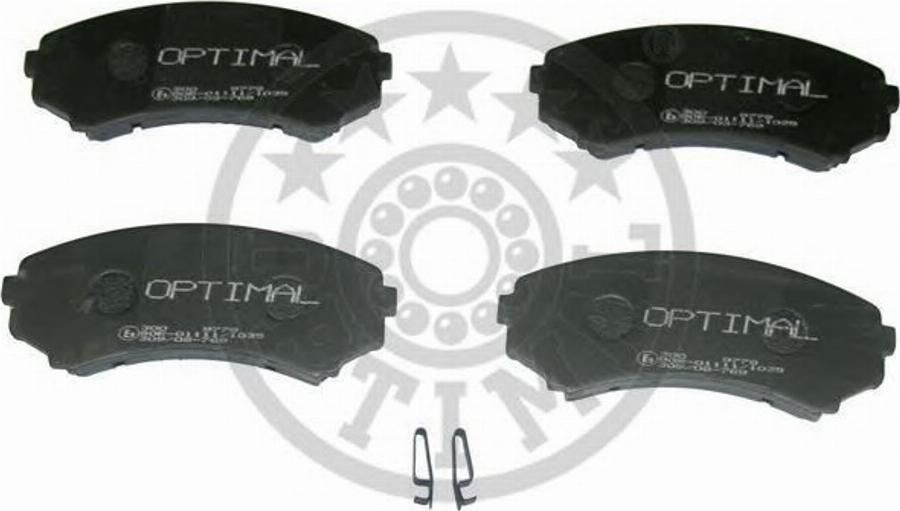 Optimal 9778 - Тормозные колодки, дисковые, комплект autospares.lv