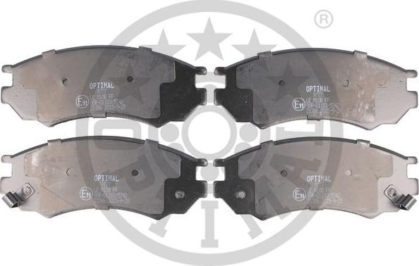 Optimal 9777 - Тормозные колодки, дисковые, комплект autospares.lv