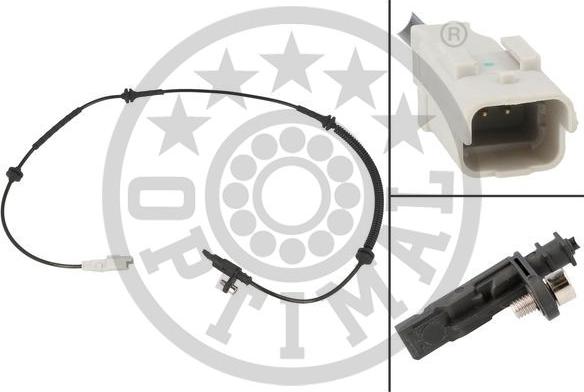 Optimal 06-S699 - Датчик ABS, частота вращения колеса autospares.lv