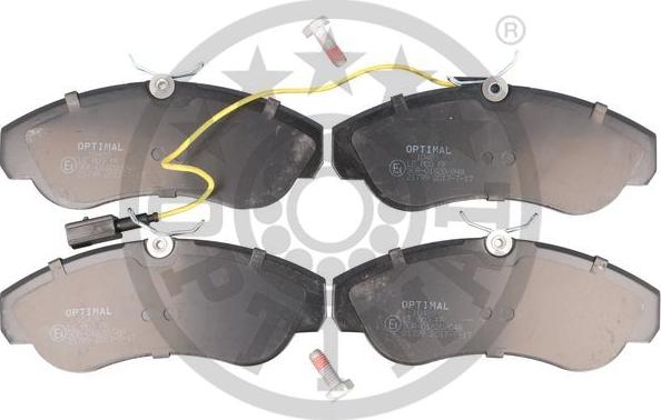 Optimal 10489 - Тормозные колодки, дисковые, комплект autospares.lv