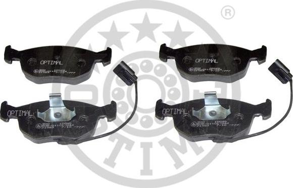 Optimal 10045 - Тормозные колодки, дисковые, комплект autospares.lv