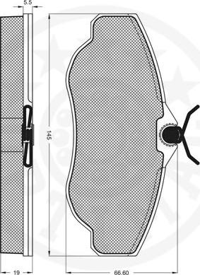 Optimal 10047 - Тормозные колодки, дисковые, комплект autospares.lv