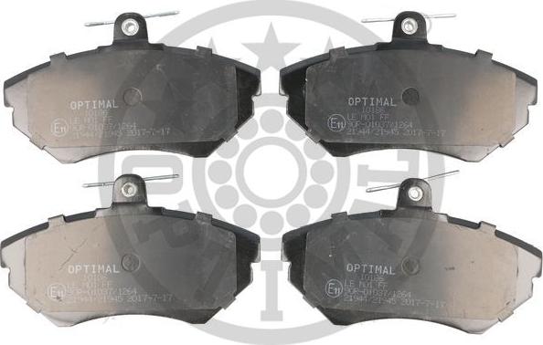 Optimal BP-10186 - Тормозные колодки, дисковые, комплект autospares.lv