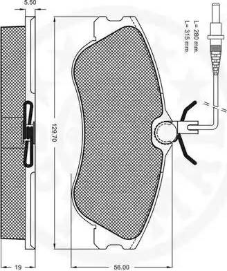 Optimal 10173 - Тормозные колодки, дисковые, комплект autospares.lv