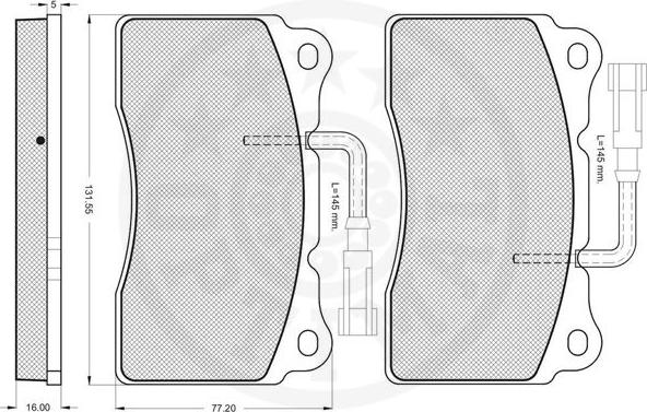 Optimal 10248 - Тормозные колодки, дисковые, комплект autospares.lv