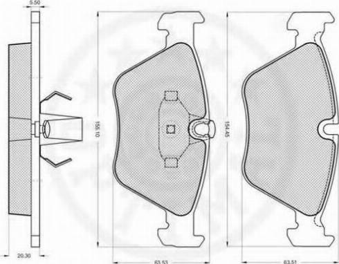 Optimal 10279 - Тормозные колодки, дисковые, комплект autospares.lv