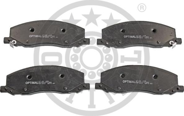 Optimal 12456 - Тормозные колодки, дисковые, комплект autospares.lv