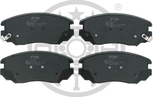 Optimal 12409 - Тормозные колодки, дисковые, комплект autospares.lv