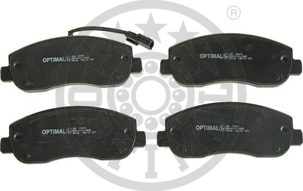 Optimal 12419 - Тормозные колодки, дисковые, комплект autospares.lv