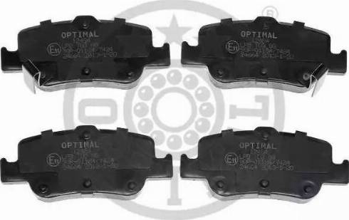 Optimal 12484 - Тормозные колодки, дисковые, комплект autospares.lv