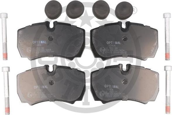 Optimal 12436 - Тормозные колодки, дисковые, комплект autospares.lv
