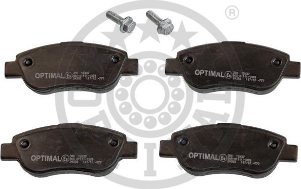 Optimal 12437 - Тормозные колодки, дисковые, комплект autospares.lv