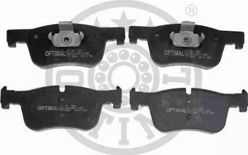 Optimal 12547 - Тормозные колодки, дисковые, комплект autospares.lv