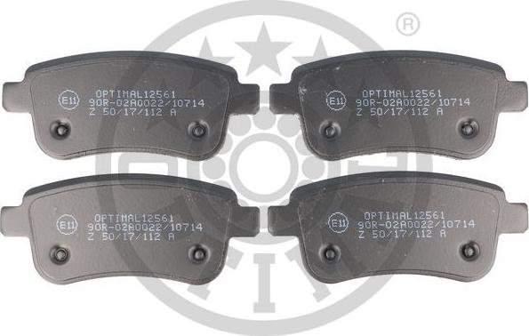 Optimal BP-12561 - Тормозные колодки, дисковые, комплект autospares.lv