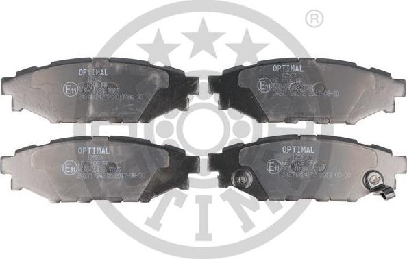 Optimal 12563 - Тормозные колодки, дисковые, комплект autospares.lv