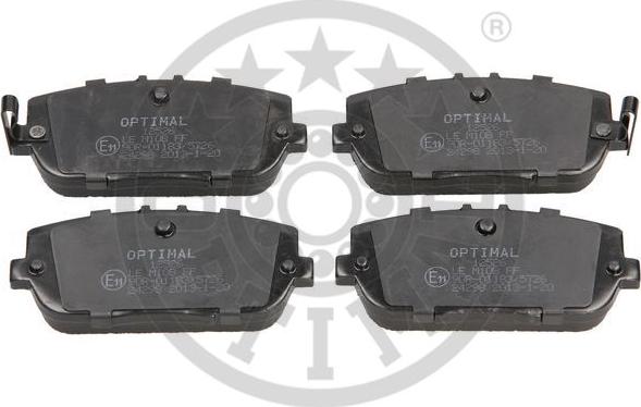 Optimal 12526 - Тормозные колодки, дисковые, комплект autospares.lv