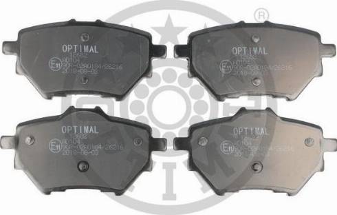 Optimal BP-12682 - Тормозные колодки, дисковые, комплект autospares.lv