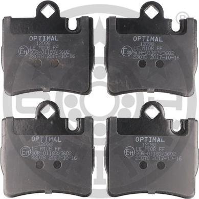 Optimal 12098 - Тормозные колодки, дисковые, комплект autospares.lv