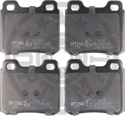 Optimal BP-12059 - Тормозные колодки, дисковые, комплект autospares.lv