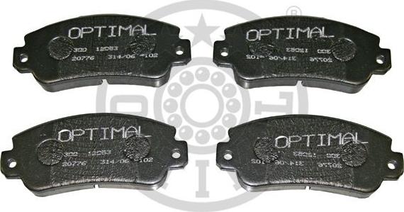 Optimal 12053 - Тормозные колодки, дисковые, комплект autospares.lv